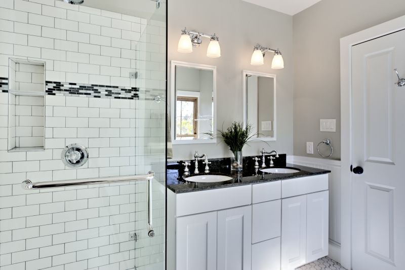 Contemporary Bathroom with Double Vanity